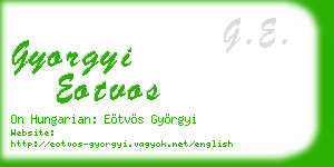 gyorgyi eotvos business card